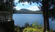 Lake Willoughby is just out out the back door at our three season vacation cottage rental.